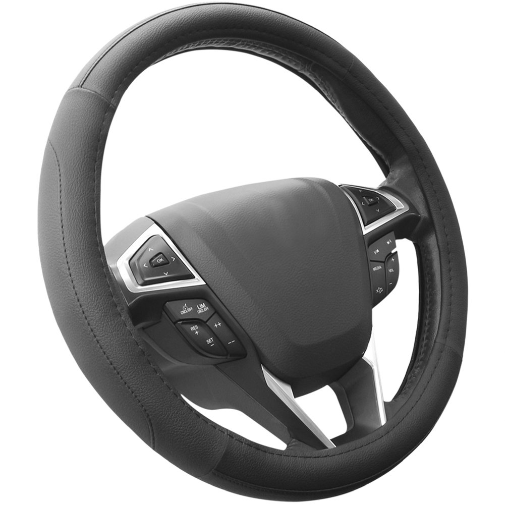 SEG Direct Microfiber Leather Steering Wheel Cover