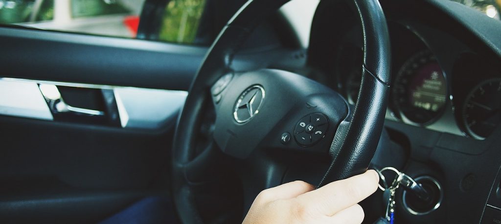 Driver on steering Wheel