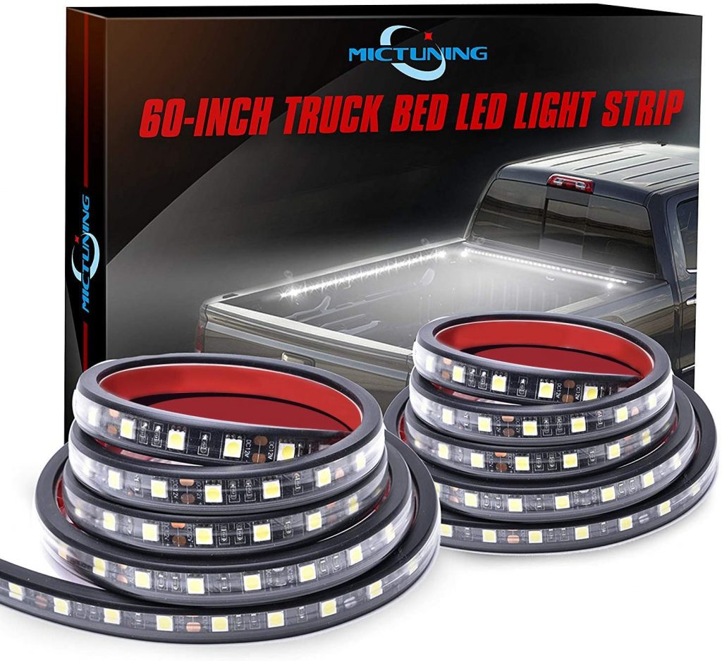 MICTUNING White LED Cargo Truck Bed Light Strip