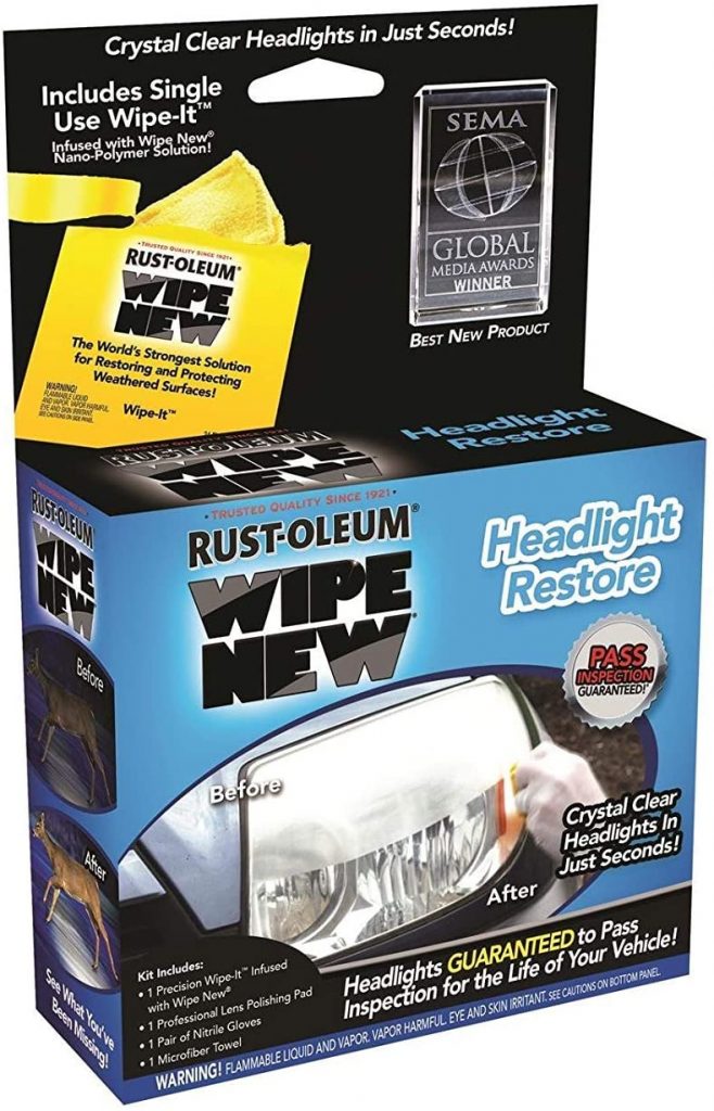 No drill Rust-Oleum Headlight Cleaner Kit
