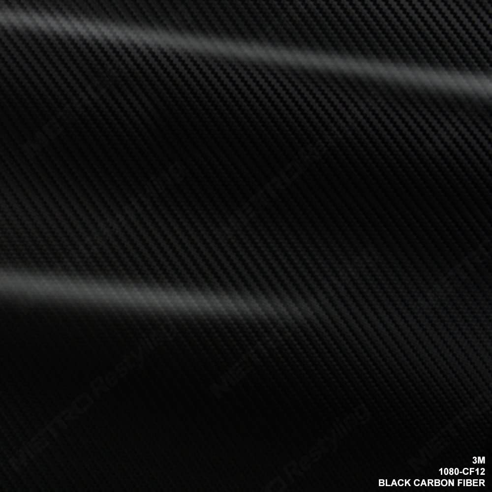 3M 2080 Black Carbon Fiber Vinyl Flex Wrap