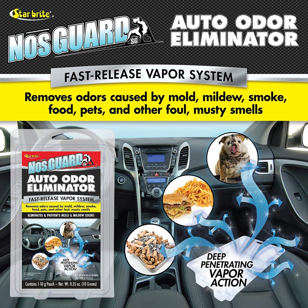 NosGUARD SG Auto Odor Eliminator car deodorizer for smokers