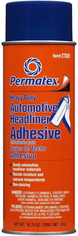Permatex 27828 Body Shop Heavy Duty Headliner Adhesive Aerosol Can