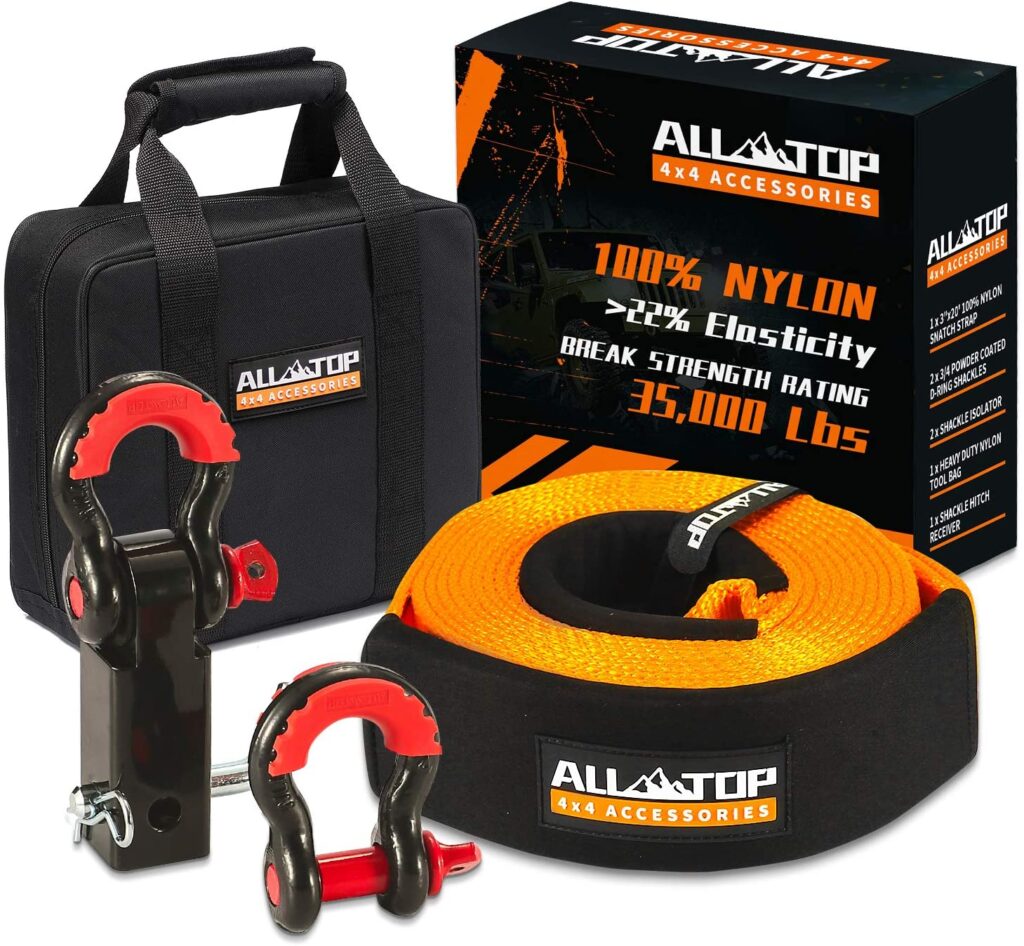 ALL-TOP Nylon Recovery Kit with Hitch Receiver