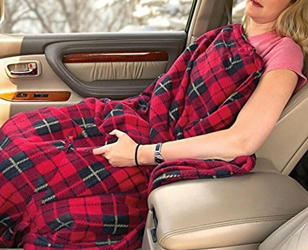 Cozy Soft Microfleece Travel Blanket