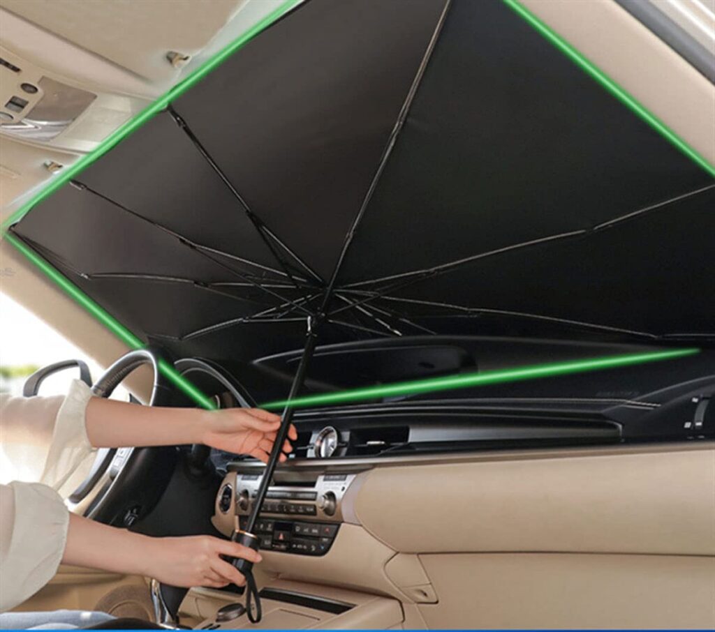Best car Windshield umbrella Sun Shade- sleeping in the car tips