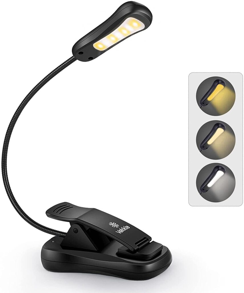 Rechargeable reading light-sleeping in my car camping