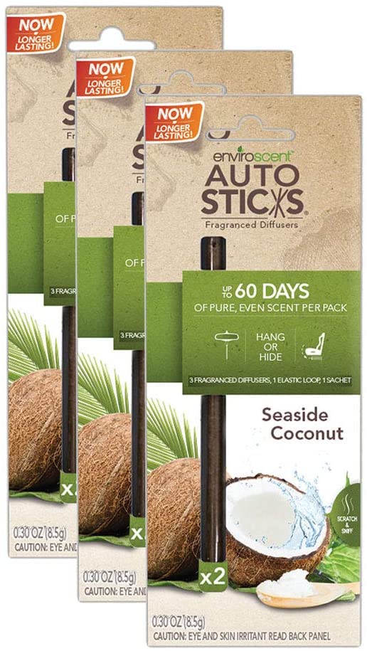 What is the best and longest lasting car air freshener-Enviroscents Seaside Coconut Sticks