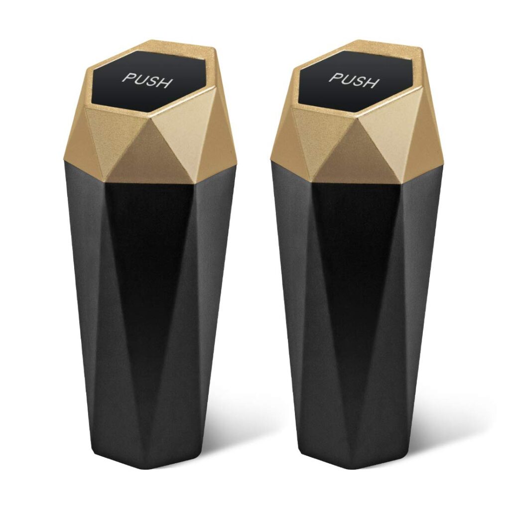 Oudew Car Cup Holder Trash Can Cool and stylish