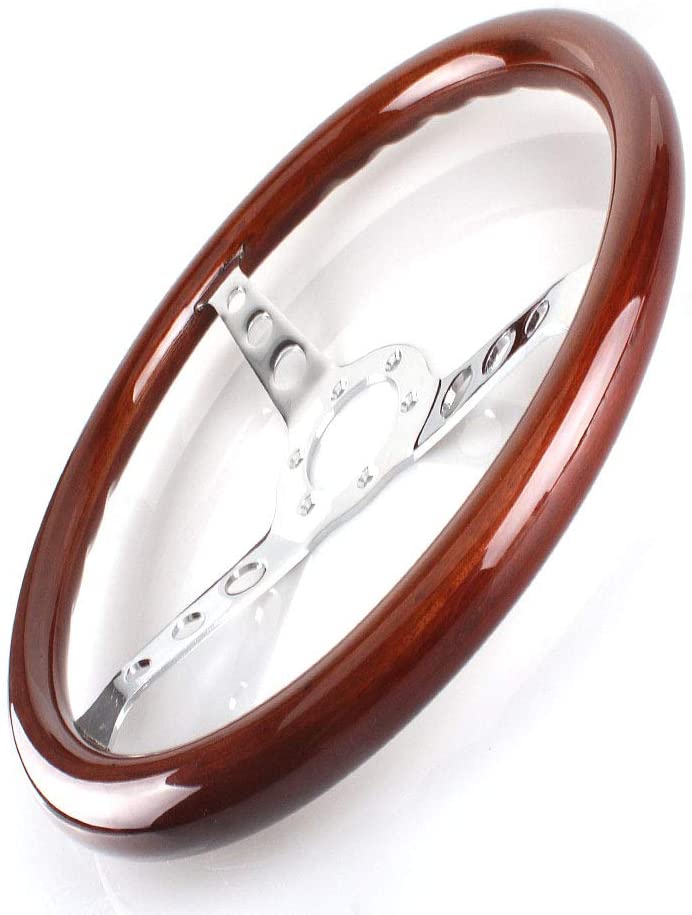 Best 15 inch Wood Grain Steering Wheel - Top10 deep dish wood steering wheel