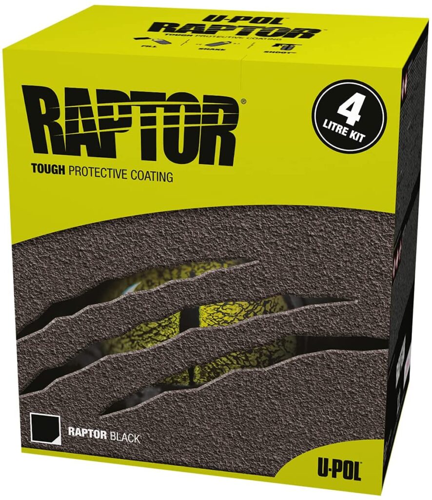 Raptor black truck bed coating